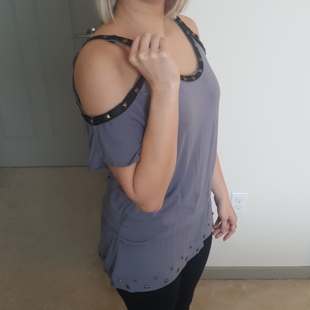 Soul Revival Top. Stud detailing